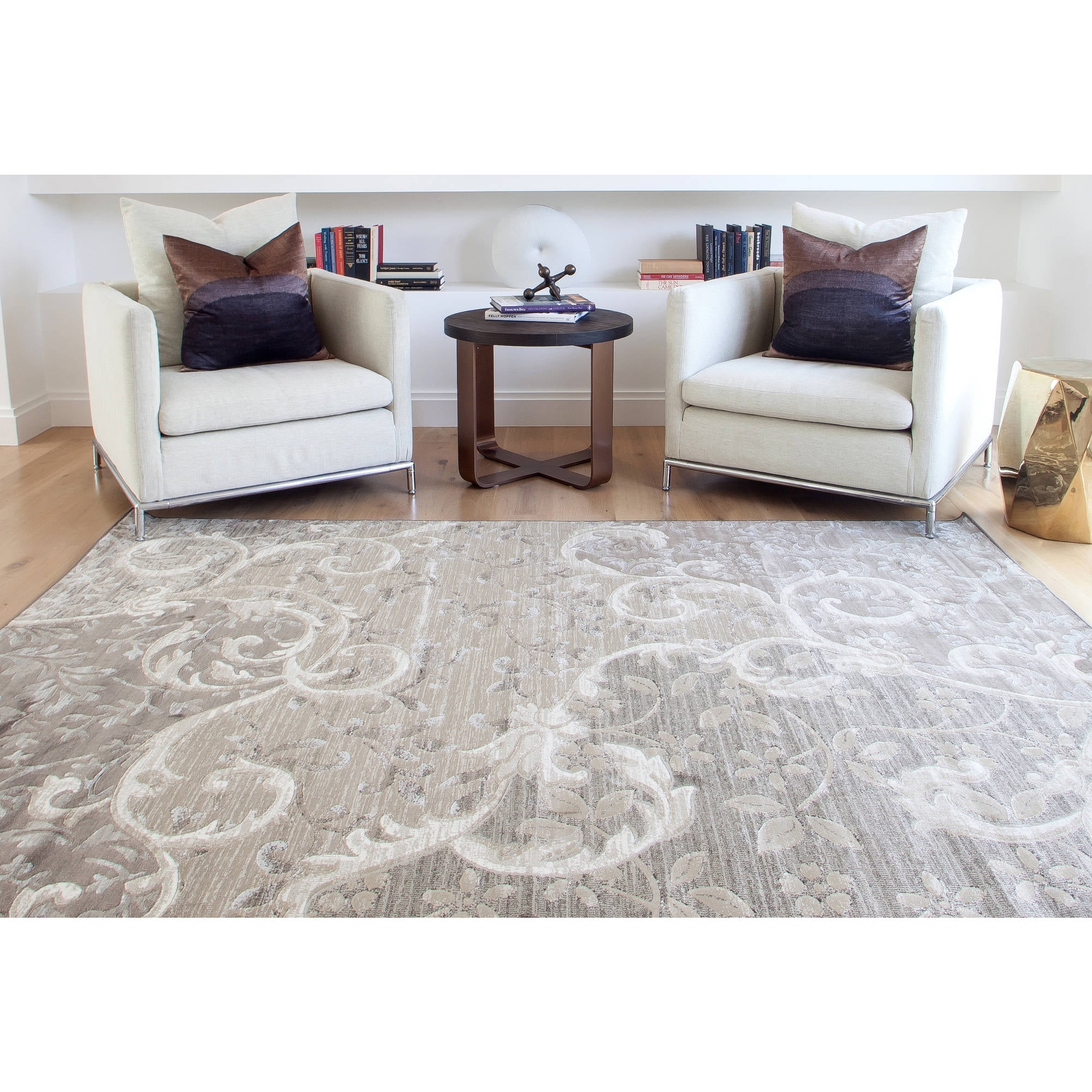 Sonoma Vineyard Woven Viscose Rug, Gray Multi