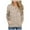 Khaki, variant on UJNDER Women's Sweatshirt Solid Color Stand Collar Zipper Pullover Long Sleeve Casual Winter Blue XXL