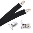 thumbnail image 5 of 1Pair Men s Shirt Stays Leg Suspenders Strap Belt Adjustable Elastic Military Shirt Holders Tuckers Non Slip Clips Sock Garters, 5 of 5