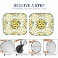 thumbnail image 6 of Gukieu Daisies And Wildflowers Print Car Windshield Sun Visor, Foldable Anti-UV Car Sun Visor Suitable for Vans, Trucks Car Accessories-Large, 6 of 6