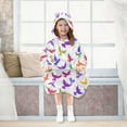 thumbnail image 7 of joogoo Wearable Blanket Hoodie for Bird Pattern Flannel Sherpa Pocket 3-14 YR S, 7 of 7