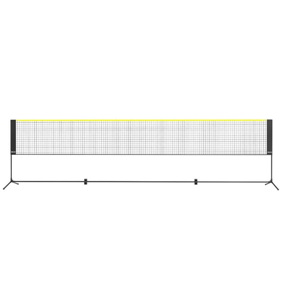Adjustable Height Badminton & Volleyball Net, 17ft Portable Pickleball/Tennis Net with Poles & Carry Bag – Indoor Outdoor Sports