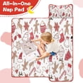 thumbnail image 4 of White Christmas Cookie Pattern Toddler Nap Mats for Kids Preschool,60"x20" Sleeping Mat Bag or Kids,Toddler Sleeping Bag,Toddler Nap Mat or Daycare, 4 of 6