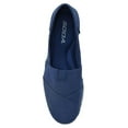 thumbnail image 2 of Soda Flat Women Shoes Linen Canvas Slip On Loafers Memory Foam Gel Insoles OBJI-S Blue Navy 9, 2 of 2