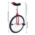 thumbnail image 2 of 24" Unicycle with Thickened Steel Pipe Adjustable Seat Sports Wheel Unicycle, 2 of 19