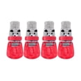 thumbnail image 3 of 4Pcs Pet Rain Boots with Silicone Non-Socks for Dogs and Cats, Dog Paw Protector with Adjustable Straps, Anti-Slip Paw Protectors, Waterproof Rain Winter Snow Dog Boots Indoor Outdoor, 3 of 6