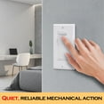 thumbnail image 3 of ENERGETIC 10 Pack 15 Amps Decorator Rocker Single Pole Light Switch, Residential Grade Quiet Electrical on/off Wall Switch, UL Listed, 3 of 5