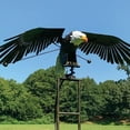 thumbnail image 5 of EDFRWWS Iron Eagle Wind Spinners Lawn Ornaments Decor Stake Eagle Windmill Garden Art, 5 of 9