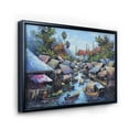 thumbnail image 3 of Ancient Waterside Life I 20 in x 12 in Framed Painting Canvas Art Print, by Designart, 3 of 5