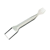 Watermelon Fruit Slicer Cutter Tool, Dual Head Stainless Steel Fruit Forks Slicer Tool, Portable Watermelon Fork for Family Parties Camping, 1 PCS, 9.37x1.3"