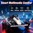 thumbnail image 5 of Joyracer 24V Kids Electric Go Kart with Remote Control, 3 Speed Modes 5–10 MPH, 2 * 200W Motors, Metal Frame Ride on Toys Drift Kart for Big Kids, Music & Bluetooth, White, 5 of 9