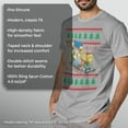 thumbnail image 6 of Men's The Simpsons Christmas Family Sledding Adventure Graphic Tee Silver Medium, 6 of 9