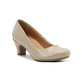 thumbnail image 4 of Zapatilla Oficina Formal Dama Charol Clay Tacon Bajo beige 25, 4 of 6