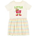thumbnail image 3 of Inktastic Christmas Little Elf Girls Toddler Dress, 3 of 5