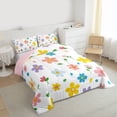 thumbnail image 3 of Castle Fairy Cartoon Flower Queen Comforter Set,Kawaii Cute Blossom Bedding Comforter Set, 3 of 8