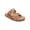 Rust, variant on YOKI GIAN-218 Women's Slip On Double Buckle Woven Cork Footbed Open Toe Sandal
