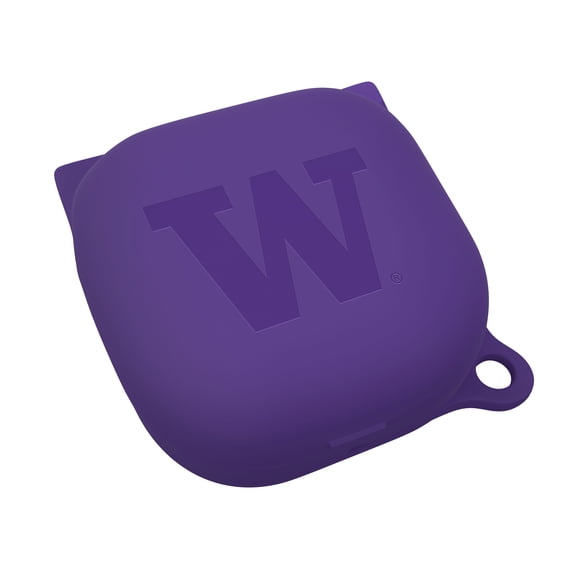 Washington Huskies Engraved Silicone Case Cover for Samsung Galaxy Buds Pro (Purple)