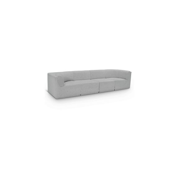 Meridian Furniture Ollie Grey Boucle Fabric Modular Sofa