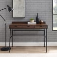 thumbnail image 3 of Walker Edison 42" Engineered Wood 3-Drawer Angled Front Desk in Dark Walnut, 3 of 6