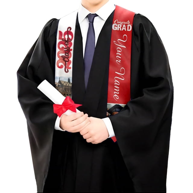 Elegant Graduation Stole Shawl For Ceremonies School Events With Pointed Collar Design Versatile Accessory Gown