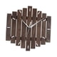 thumbnail image 3 of Reloj de pared de madera, silencioso, sin tictac, diseño moderno y creativo, regalo de inauguración de la casa. Color de madera oscura, 3 of 9