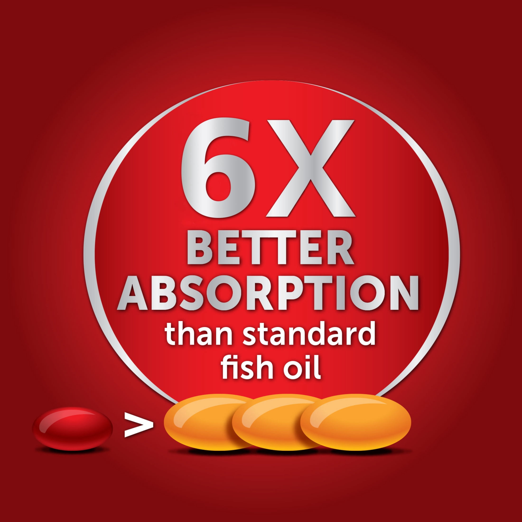 MegaRed Advanced 6X Better absorption 800mg, 40 Softgels
