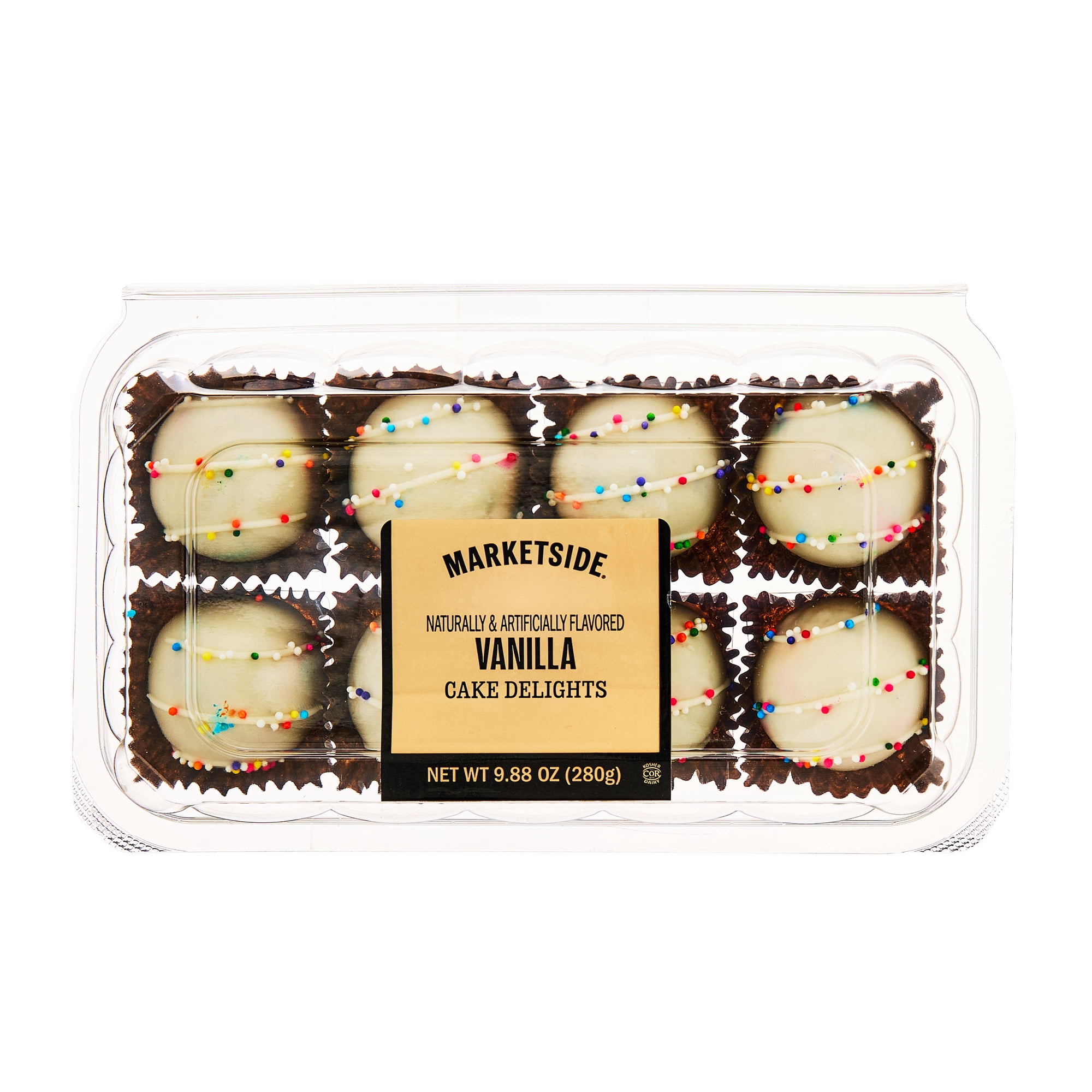 Marketside Vanilla Cake Balls, 9.88 oz, 8 Count, Shelf-stable