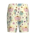 thumbnail image 2 of Lsque Turtle Crab Sea Horse Mens Sleep Pajama Shorts,Short Pajama Pants, Cotton Ultra-Soft Knit-Large, 2 of 9