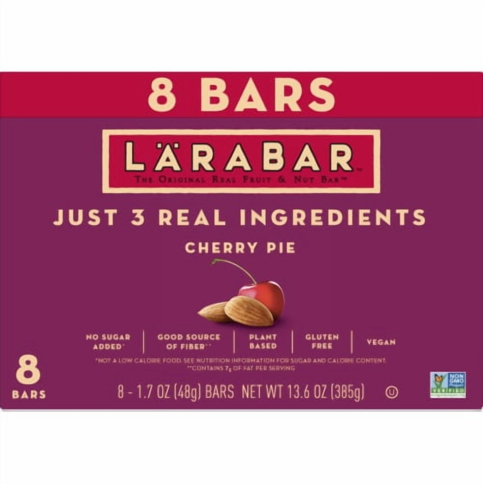 2X-Larabar Cherry Pie Gluten Free Vegan Fruit & Nut Bars - 1.7 oz - 8 ct