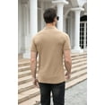 thumbnail image 6 of Iceglad Polo Shirts for Men V Neck Slim Fit Short Sleeve Performance Golf Shirt Knit Soft Tees, 6 of 8