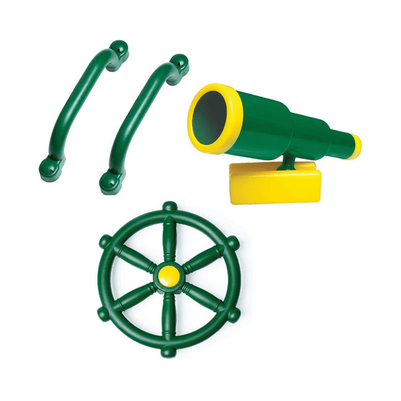 Playground Accessories Outdoor Playset Kids Pirate Telescope, Steering Wheel, Playground Equipment- Backyard