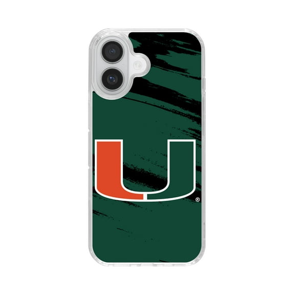 Miami Hurricanes HD Phone Case Compatible with MagSafe Apple iPhone 17 (Paint) by Affinity Bands