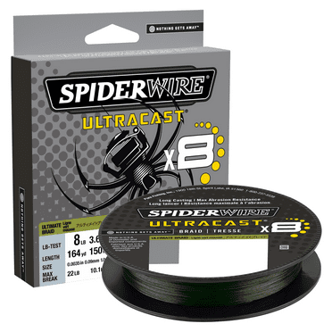 SpiderWire Superline Ultracast Braid, Moss Green, 4lb Fishing Line