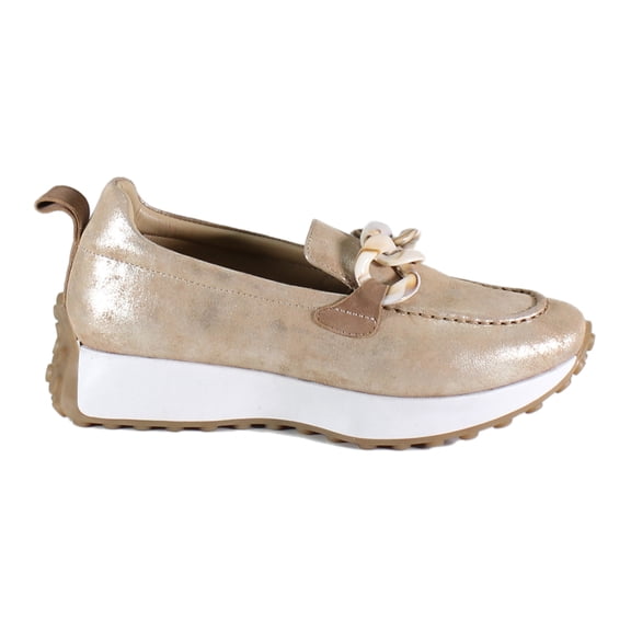 Diba True Women's Kind Words Leather & Suede Sneaker Loafers (Gold, 9/40EU)