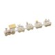 thumbnail image 4 of Tren de Madera Mini de Navidad BLESIY Adorno de tren Blanco, 4 of 8