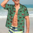 thumbnail image 7 of Susaid Christmas Dachshund Print Short Sleeve Shirts Button Down Casual Shirts Summer Beach Aloha Button Down Short Sleeve for Men ,Medium, 7 of 7