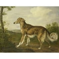 thumbnail image 2 of Jan Dasveldt 18x15 Gold Ornate Wood Frame and Double Matted Museum Art Print Titled - Siberian Greyhound (C. 1825), 2 of 4