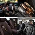 thumbnail image 4 of Uorisanigo Wild Horses Car Seat Covers Full Set 14 Pack Steering Wheel Cover Center Console Cover Head Rest Protector Car Seat Belt Cover Universal Fit for Auto Truck Van SUV, 4 of 6