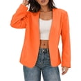 thumbnail image 4 of KyCheLot Plus Size Blazers for Women Fall Solid Color Long Sleeve Jackets Casual Work Business Officewear, 4 of 9