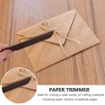 thumbnail image 1 of Mobutofu Wood Envelope Opener Paper Cutter Made of Plastic Light Brown for Easy Paper Use 1Pc, 1 of 7