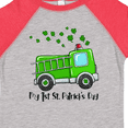 thumbnail image 4 of Inktastic My 1st St. Patrick's Day Green Fire Truck with Clovers Boys or Girls Toddler T-Shirt, 4 of 5