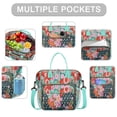 thumbnail image 2 of Pioneer Flower Floral Print Pattern Womens Lunch Box for Work,Insulated Large Lunch Bag for Tween and Teen,Loncheras Para Mujer,Leakproof Adult Lunch Bag for Work,Beach,Travel,Picnic,Camping, 2 of 7
