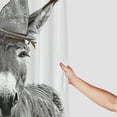thumbnail image 3 of Orinice Donkey Bathroom Decor Set Multi-Size Colorful Polyester Fabric Fashion Shower Curtain with Hooks 36x72, 3 of 7