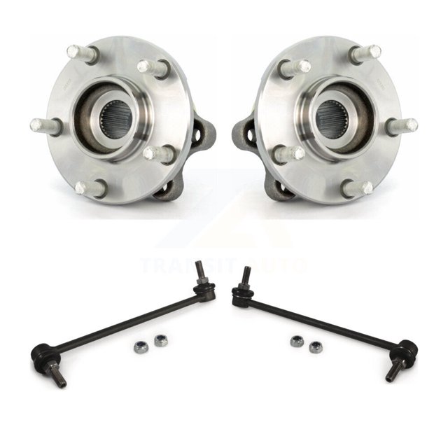 Transit Auto Front Hub Bearing Assembly and Link Kit for Car Nissan Murano Quest - Left Right Side (Driver Passenger) K77-100412