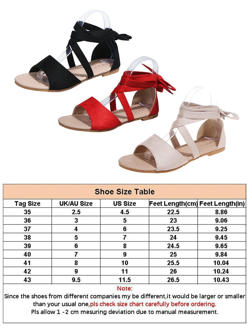 Woobling Women Lace Up Flat Sandals Strappy Summer Dress Shoes