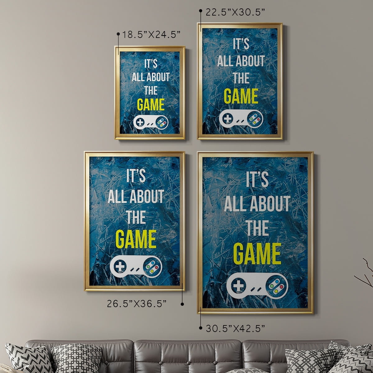 Gamer at Play IV Premium Framed Print, in Gold, Black, or Silver - Ready to Hang