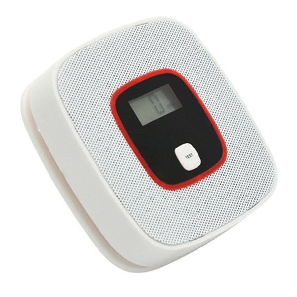 Detector de monóxido de carbono de gas CO portátil Sensor de monitoreo Probador de envenenamiento Alarma Advertencia Blanco oso de fresa Electrónica