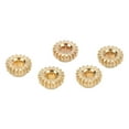 thumbnail image 4 of String Tuning Peg Gear, 12mm Diameter 1:18 Ratio Precise Size Metal Sturdy Hex Hole 12 Pcs Machine Heads Mount Gears  For Performance Silver,Gold, 4 of 8
