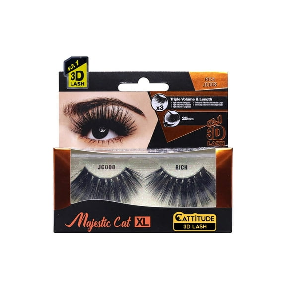 Ebin New York Cattention 3D 25mm 3X Lashes Majestic Cat