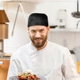 thumbnail image 2 of 4 Pcs Chef Hat Caps for Men Cook Uniform Restaurant Cooking Kitchen Turban Man, 2 of 6